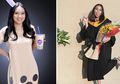 Cinta Mati Sama Milk Tea Sejak SMA, Cewek Ini Pakai Kostum Bubble Tea Saat Lulus Kuliah