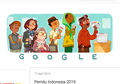 Google Doodle Rayakan Pesta Demokrasi Pemilu 2019 di Indonesia