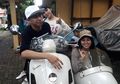 Raffi Ajak Keluarga ke TPS dengan Vespa Unik, Beginilah Gayanya Bersama Keluarga