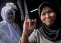 Suasana Horor Selimuti TPS Lebak Bulus, Warga Nyoblos Bareng Pocong