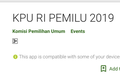 Kalahkan WhatsApp, Aplikasi KPU RI Pemilu 2019 Terbaik di Google Play