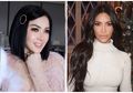 Adu Gaya Syahrini vs Kim Kardashian Pakai Heels Kembaran, Siapa Lebih Kece?
