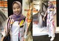 Stylo of The Day, Tampil Chic dengan Luaran Motif Abstrak ala Qothrun Nada