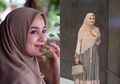 Shireen Sungkar Kenakan Outfit Hijab Santun Abu-Abu, Tas Mungil Mirip Bola yang Ditenteng Malah Bikin Salah Fokus