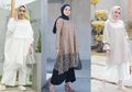 5 Paduan Tunik Brokat dan Celana Kulot Modis Buat Tampilan Lebaran Menawan!