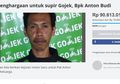 Tunjukkan Dedikasi dengan Tetap Antar Pesanan Meski Motornya Hilang, Anton Budi Diganjar Uang Tunai Rp 90 Juta