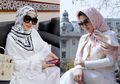 Lihat Potret Jadul Syahrini Pakai Kaftan Glamor Bernuansa Putih Saat Idul Fitri, Cantik dari Dulu!