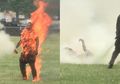 Ngeri! Seorang Pria Tewas setelah Lakukan Aksi Bakar Diri di Halaman Dekat Istana Kepresidenan