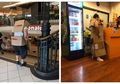 Kocak! Bocah Ini Pake Kotak Kardus Buat Nutupi Seragamnya Supaya Bisa Masuk Warnet