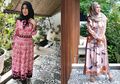 Tren Baju Muslim Lebaran Keluarga Seleb: Dress Hijab Motif ala Mama Amy Qanita Raffi Ahmad