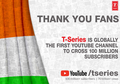 YouTuber T-Series Pecahkan Rekor 100 Juta "Subscriber" di YouTube