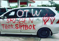 Greget, Pemudik Jadikan Bodi Mobilnya Kanvas Ungkap Kerinduan Pada Kampung Halaman