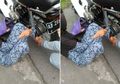 Lagi, Seorang Ibu Terjatuh dari Motor Setelah 'Gamis' yang Dikenakannya Tersangkut di Rantai, Selamat Gara-gara Ini!