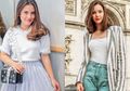 Intip Gaya Marsha Aruan VS Alyssa Daguise Calon Menantu Maia Estianty Kenakan Kaftan saat Lebaran