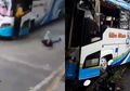 Bus Wisata Alami Rem Blong di Jalanan Curam, Kenek Sampai Loncat Keluar