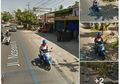 Asyik Main HP saat Mengendarai Motor, Pria Ini Terekam Google Street View Nyungsep Cium Aspal