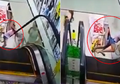 Hati-hati Kalo Nge-mall, Leher Cewek Ini Hampir Patah di Eskalator Karena Lengah
