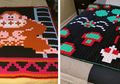 Terinspirasi dari Game-game Retro, Nenek Ini Bikin Selimut Rajutan Super Keren