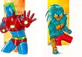 Mirip Film Dragon Ball, Ilustrator Ini Bikin Hasil Fusion dari Karakter Animasi