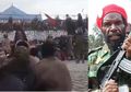 Detik-detik Massa Kibarkan Bendera Bintang Kejora di Kantor Bupati Deiyai, Pimpinan OPM Goliath Tabuni Kembali Serukan Gerakan Papua Merdeka
