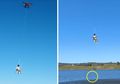 Naik Drone, Video Pria Australia Lagi Mancing Ikan di Waduk Viral