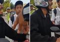 Ditilang Gara-gara Keponakan Nggak Mau Pake Helm, Video Pria Nangis saat Terjaring Razia Viral