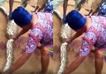 (Video) Jadi Tontonan, Wanita Ini dengan Berani Tangkap Ular untuk Keluarkan Kambing dari Perutnya!