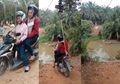 Viral Flying Fox Greget Ala Indonesia, Tanpa Pengaman dan Meluncur Pakai Motor Matic Konvensional, Nyebrang Sungai Sambil Senam Jantung