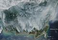 Mengerikan, Begini Penampakan Kalimantan yang Dipotret NASA dari Luar Angkasa Akibat Kebakaran Hutan, Hampir Seluruhnya Memutih Tak Tampak Daratan