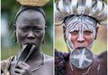 Tradisi Pelat Bibir Suku Mursi Afrika, Ketika para Wanita Meregangkan Bibirnya untuk Kecantikan dan Kepentingan Sosial