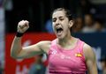 Indonesia Masters 2020 - Carolina Marin Terciduk Semangati Viktor Axelsen, Hal Ini Jadi Alasannya