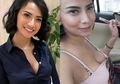 Tanktop Melorot Hingga Belahan Dada Terlihat, Vanessa Angel Tampak Santai Touch Up Lipstik Lokal