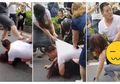 Kepergok Jalan Bareng Pelakor, Selingkuhan Pria Ini Langsung Ditelanjangi dan Ditendang Oleh Istri Sah Bersama Teman-temannya, Sang Suami Malah Mati-matian Lindungi Pelakor!