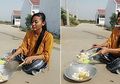 Saking Panasnya, Cewek Bekasi Goreng Kerupuk Pake Sinar Matahari
