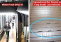 Jangan Ditiru, Pengguna Skuter Listrik Lewati Jembatan Penyebrangan Orang, Bikin Rusak Fasilitas Umum