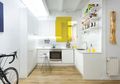 Aksen Pemilihan Warna Kuning Putih Sukses Buat Kamu Rajin Masak, Ini Inspirasinya!
