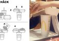 Trik Makan Paket McD Pake Satu Tangan Ternyata Kibul Belaka, Lihat Nih Ke-ambyar-annya