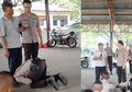Heran Ada Pria Paruh Baya Celingukan, Sang Anak yang Anggota Polisi Langsung Cium Kakinya hingga Membuat Lainnya Terharu