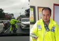 Viral Pak Polisi Kawal Taksi Online, Ternyata Ini yang Diangkut dalam Mobil
