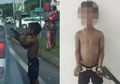 Ulurkan Tangan Minta Belas Kasihan Orang, Bocah Cilik Ini Tiba-tiba Todongkan Pistol Mainan Minta Uang Lebih