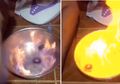 Seru Abis! Mirip di Film, Dua Orang Ini Adu Beyblade dalam Arena Penuh Kobaran Api