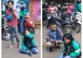 Banting Tulang Buat Hidupin Anaknya, Driver Ojol ini Hanya Bisa Menangis Histeris Saat Tahu Motornya Hilang Tanpa Jejak