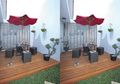 Trik Gampang Buat Tempat Nongkrong di Depan Rumah, Sediakan Tanaman dan Furnitur Rotan!