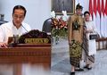 Pimpinan RI Negatif Corona, Presiden Jokowi Unggah Potret Bersama Iriana Jokowi yang Anggun Kenakan Gaun Cokelat Muda