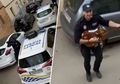 Polisi di Spanyol Hibur Warga yang Dikarantina dengan Bernyanyi di Jalanan