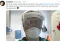 Masih Pengantin Baru, Suami Penyanyi Cantik Ini Maju ke Garda Depan Lawan Virus Corona, Kenakan APD Lengkap: Semangat Suamiku dan Pahlawan Medis