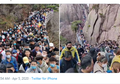 Lockdown Mulai Longgar, Gunung di China Dipadati 20.000 Pengunjung