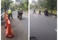 Nyaris Bahayakan Nyawa Petugas, Inilah Detik-detik Pengendara Moge yang Nekat Nyelonong Saat Razia PSBB, Simak Videonya!