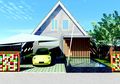 Carport Bentang Lebar dengan Shade Sail Ini Paling Cocok untuk Rumah Berhalaman Luas, Bisa Dibongkar Pasang!