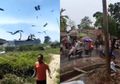 Video Detik-Detik Angin Puting Beliung Terjadi di Lampung, Porak-porandakan Rumah-Rumah hingga Warga Histeris Berlari Selamatkan Diri